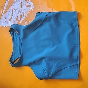 Lululemon invigorate training cropped tank top blue